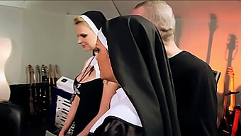 Wild Group Sex With Kinky Nuns - Vatican-Themed Hardcore Action